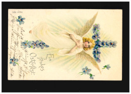Ostern Ein Frohes Osterfest Engel Kreuz Veilchen, Ilsenburg /Edemissen 11.4.1903 - Sonstige & Ohne Zuordnung