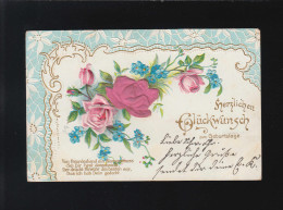 Von Freundeshand Ein Blumengruss Glückwunsch Mosbach /Hassmersheim 15.+17.5.1905 - Andere & Zonder Classificatie