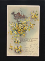 Gelbe Blumen Aus Der Liebeszeit Bischofsreut /Freyung /Stubenberg 10.+11.11.1900 - Tegenlichtkaarten, Hold To Light