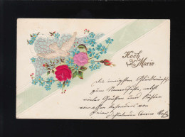 Hoch Marie Schwalben Rosen An Marie Bei Baronin Reitzenstein, Brambach 10.9.1900 - Sonstige & Ohne Zuordnung