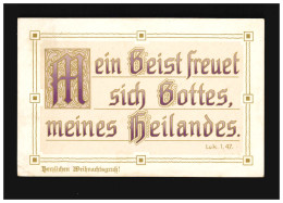 Weihnachten Mein Herz Freuet Sich Gottes, Meines Heilandes, Wietzen 23.12.1910 - Andere & Zonder Classificatie