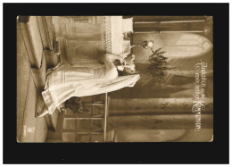 Kommunion Andenken An Die Erste Heilige Mädchen Kniet Altar, Zug 24.4.1916  - Sonstige & Ohne Zuordnung