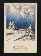 Segenswunsch Neujahr, Wie Deine Tage So Deine Kraft Bad Salzuflen 30.12.1927  - Tegenlichtkaarten, Hold To Light