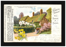 Ostern Fröhliche Haus Ann Hathaways Heim England, Wurzen / Meerane 11.+12.4.1899 - Andere & Zonder Classificatie