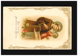 Neujahr Heilige Antonius Von Padua Mit Jesus Kind, Gündlkofen 29.12.1906 - Autres & Non Classés