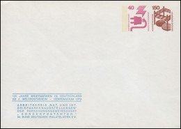 PU 105 Weltpostverein UPU Und Deutsche Briefmarken 1974, Ungebraucht ** - Privatumschläge - Ungebraucht