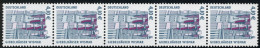 2323 SWK 4,10 Nr. Ohne P. Typ V 5er + Gerade Nr. ** - Roller Precancels