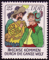 2284 Märchen Sechse Kommen Durch D. Ganze Welt 25 Pf ** - Unused Stamps