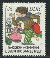 2285 Märchen Sechse Kommen Durch D. Ganze Welt 35 Pf ** - Unused Stamps