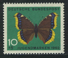 377 Jugend Schmetterlinge 10+5 Pf Trauermantel ** - Unused Stamps