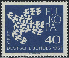 368xw Europa/CEPT 40 PF Taube Glatte Gummierung, ** - Unused Stamps