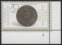 1335 Wohlfahrt Schmiedekunst 70+35 Pf ** FN3 - Unused Stamps