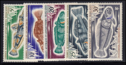 Antarktis Französisch - 60-64 Fische Satz Kpl., Postfrisch / MNH ** - Andere & Zonder Classificatie