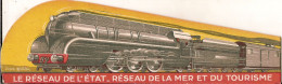 3K1 --- Marque-page Train Chemins De Fer De L'Etat Normandie Bretagne Sud-ouest - Segnalibri