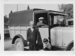 Photographie Vintage Photo Snapshot Camion Truck Camionette Montsauche - Treinen