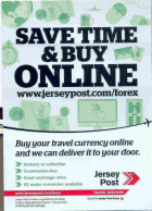 Carte Publicitaire - Poste De Jersey - Changez Votre Argent Par Internet - Post