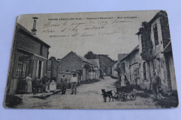 Fresne Leguillon Hameau D Heulcourt Rue Principale  ANIMEE VOITURE A CHIEN1914 - Sonstige & Ohne Zuordnung