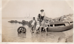 Photographie Vintage Photo Snapshot La Garoupe Antibes Plage Maillot Bain - Orte