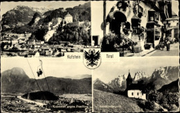CPA Kufstein In Tirol, Wappen, Kaiserlift, Pendling, Antoniuskapelle, Auracher Löchl - Sonstige & Ohne Zuordnung