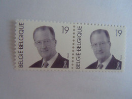 België Belgique 1998 Albert II Rouleau Rolzegel Met En Zonder Nummer Avec Et Sans Numéro Pair Paar 2779 R84 & R85 MNH ** - Coil Stamps