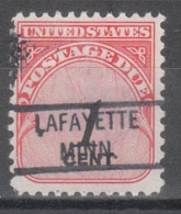 USA Precancel Vorausentwertungen Preo Locals Minnesota, Lafayette 821 - Precancels