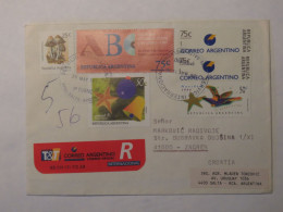 ARGENTINA REGISTERED COVER TO CROATIA 1993 - Other & Unclassified