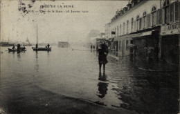 CPA Paris, Quai De La Gare, Hochwasser Der Seine, 28. Januar 1910 - Other & Unclassified