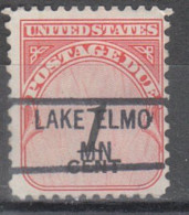 USA Precancel Vorausentwertungen Preo Locals Minnesota, Lake Elmo 841 - Voorafgestempeld