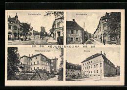 AK Neudietendorf I. Thür., Gartenstrasse, Mädchenanstalt Und Kirche  - Autres & Non Classés