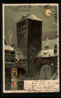 Mondschein-Künstler-AK Nürnberg, Am Henkersteg Im Winter  - Nürnberg