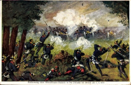 Artiste CPA Wœrth Wörth An Der Sauer Bas Rhin, Schlacht 06 08 1870, Erstürmung Mitrailleusen Battr. - Other & Unclassified