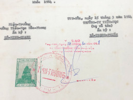 Viet Nam Suoth Old Documents That Have Children Authenticated(5$ Phu Yen 1958) PAPER Have Wedge QUALITY:GOOD 1-PCS Very - Collezioni