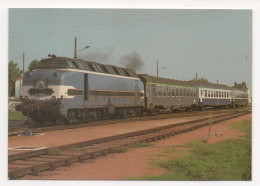 LA CC 65001 ASSURE LE W 8795 SAINTES-ROYAN À SAUJON . SEPTEMBRE 1984 - Trains