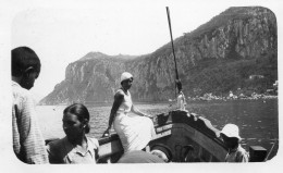 Photographie Vintage Photo Snapshot Italie Italia Capri Bateau  - Places