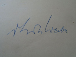 D203324  Signature -Autograph  - Erik ERICH WERBA  - Austrian Pianist Composer  Baden Bei Wien  1981 - Singers & Musicians