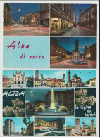 N. 2 CARTOLINE ALBA CUNEO LA REGINA DEI TARTUFI VEDUTINE F/G VIAGGIATE - Andere & Zonder Classificatie