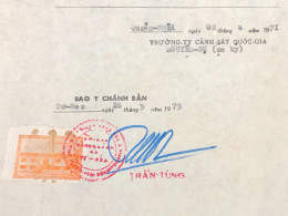 Viet Nam Suoth Old Documents That Have Children Authenticated(10$ Quan Ngai 1973) PAPER Have Wedge QUALITY:GOOD 1-PCS Ve - Verzamelingen