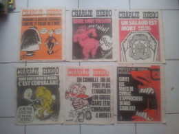 Lot 6 CHARLIE HEBDO 319 320 321 322 323 324 Cabu Reiser Wolinski - Other & Unclassified