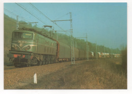 LA 2D2 9129 PREMIÈRE 2D2 RÉFORMÉE AU PASSAGE À ANCY LE FRANC ENTRE TONNERRE ET MONTBARD AVEC UN RA VERS DIJON . 1982 - Trains