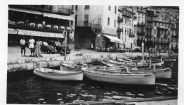 Photographie Vintage Photo Snapshot Villefranche Sur Mer Port - Orte