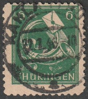 SBZ- Thüringen 1945, Mi. Nr. 95 AX Dw, Freimarke: 6 Pfg. Posthorn Und Brief.  Gestpl./used - Gebraucht