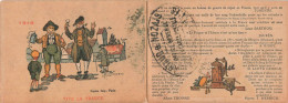 Petit Calendrier 1918 Publicitaire Illustrateur MARECHAUX " WW1 1918 Vive La France " * Cachet Artaud Et Nozais Nantes - Formato Piccolo : 1901-20