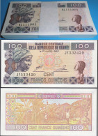 Guinea - Guinee 100 Francs  "1998"  Pick 35a UNC  Bundle á 100 Stück Dealer Lot  - Sonstige – Afrika