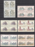 Rumänien - Romania Mi. 2714-19 Im 4er Blocks Historische Bauten ** MNH    (31138 - Andere & Zonder Classificatie