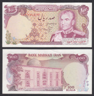 IRAN - Persien 100 RIALS (1974-79) Pick 102b UNC (1) Schah Reza Pahlavi  (31855 - Altri – Asia