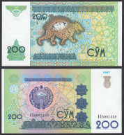 USBEKISTAN - UZBEKISTAN 200 Sum 1997 Pick 80 UNC (1)   (31871 - Otros – Asia