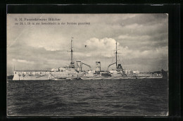 AK S. M. Panzerkreuzer Blücher, Gesunken In Der Seeschlacht Am 24. 1. 1915  - Guerra