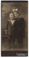 Fotografie D. Mehlert, Garding, Kinderpaar In Modischer Kleidung  - Anonymous Persons