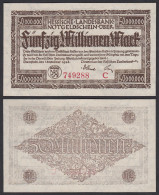 Hessische LANDESBANK - 50 Millionen Mark 1923 Notgeld Serie C Rot  (26124 - Sonstige & Ohne Zuordnung