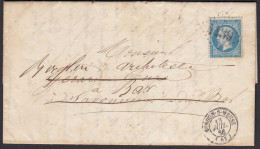 Frankreich - France 1866 VERDUN S MEUSE 4139 Brief Mit Inhalt  (26306 - Andere-Europa